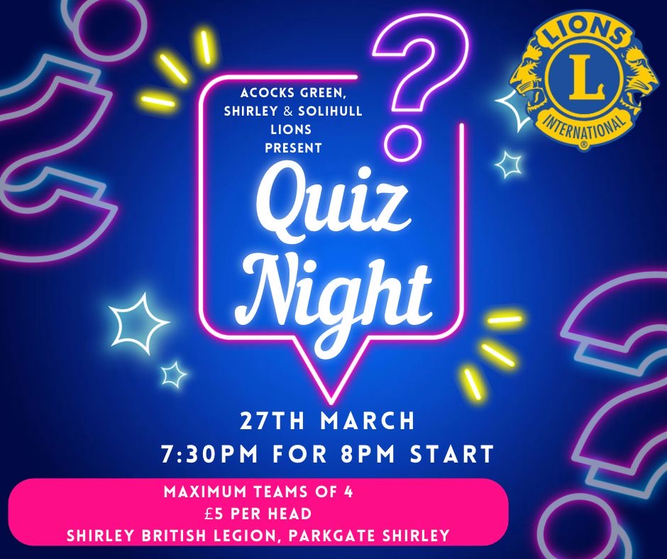 Lions' Quiz Night