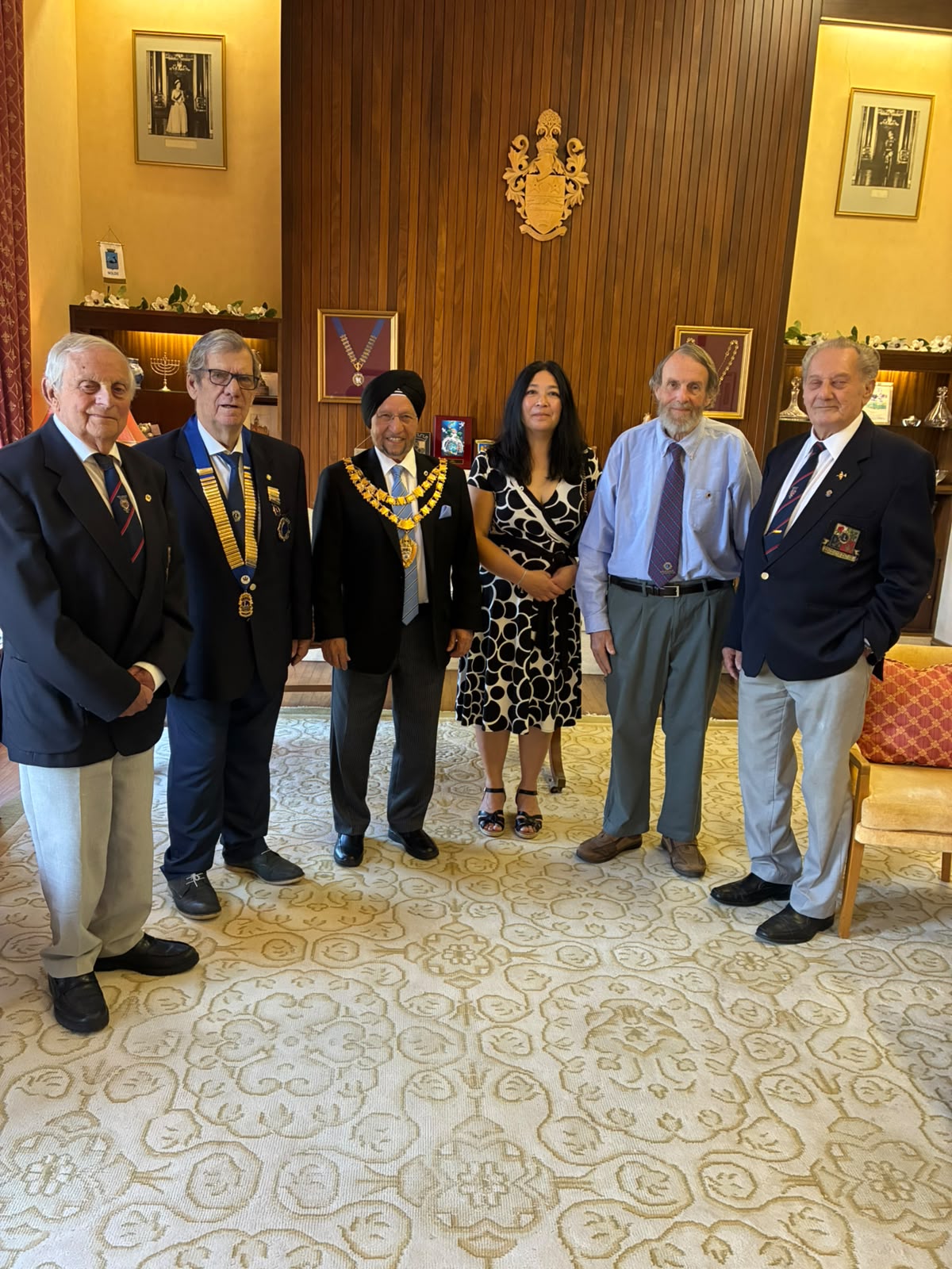Welcoming the Solihull Mayor as an Honorary Member of the Lions Club