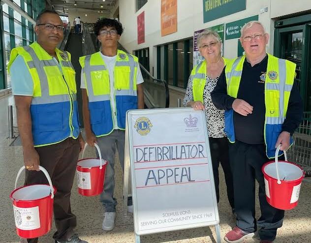 Defibrillator Appeal Bucket Collection at Morrisons Sheldon